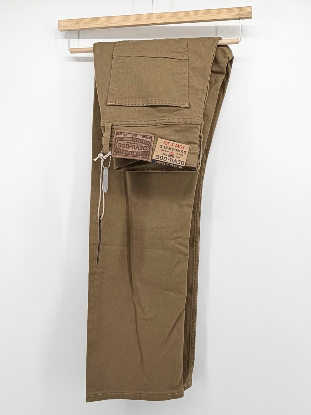 NEW Devil-Dog Dungarees Mens Pants 30x30 Relaxed Straight Union Khaki DD4322